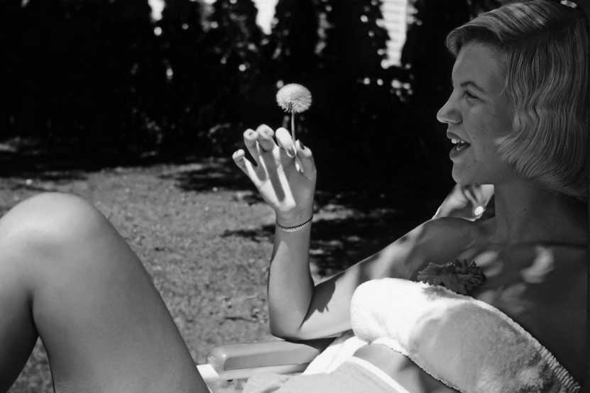 Sylvia Plath e la strategia del dolore 38 sylvia plat in giardino con soffione