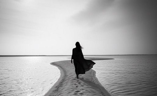 donna sulla spiaggia
