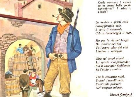 È incredibile come questa poesia apra un mondo antico che parte dai primi del Novecento e arriva fino all’infanzia scolastica di chi la legge. È uno spicchio di tempo in cui si toccano generazioni diverse.