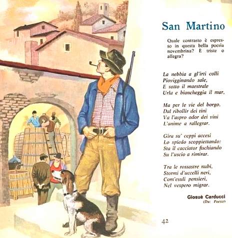 È incredibile come questa poesia apra un mondo antico che parte dai primi del Novecento e arriva fino all’infanzia scolastica di chi la legge. È uno spicchio di tempo in cui si toccano generazioni diverse.