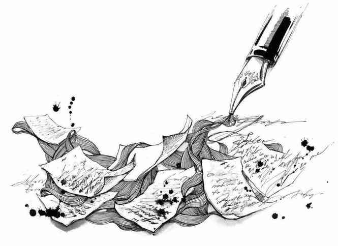 penna con fogli
